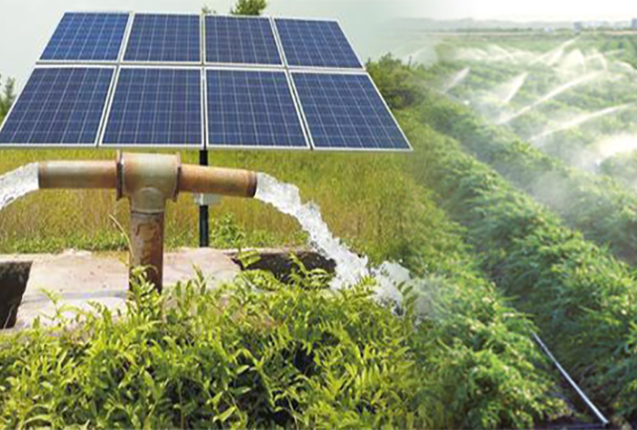 Solar system clearance for irrigation